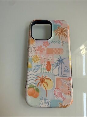 Tropical Pastel Pattern Phone 16 pro max Case - Multi Pastel